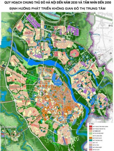 Bản đồ quy hoạch Thành phố Hà Nội 2021 – 2030 và tầm nhìn đến 2050