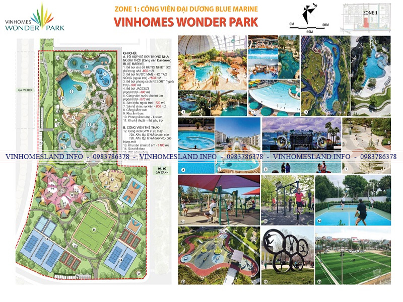 Tiện ích dự án Vinhomes Wonder Park Đan Phượng