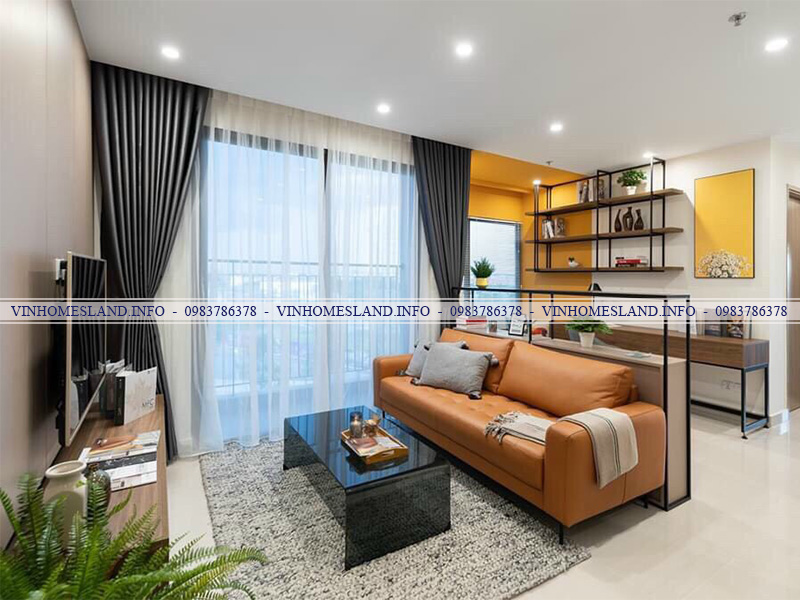 Thiết kế phòng khách căn hộ chung cư Dự án Vinhomes Smart City 